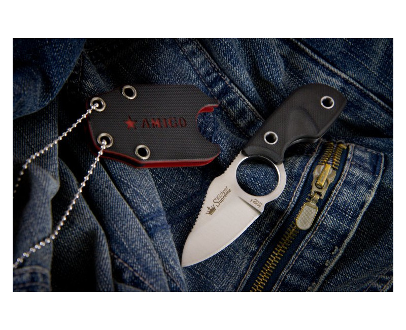 Pevný nůž KIZLYAR SUPREME® Amigo X AUS 8 S Black