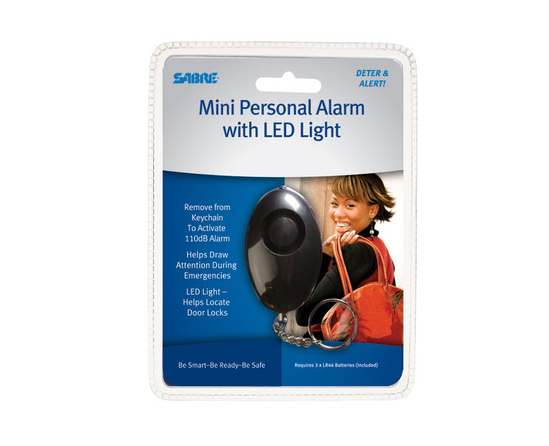 Osobní alarm SABRE RED Mini s LED svítilnou