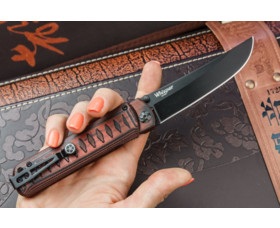 Zavírací nůž KIZLYAR SUPREME® Whisper D2 LSW Red-Black G10