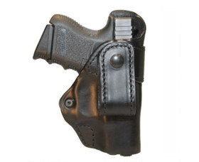 Kožené pouzdro BLACKHAWK! Inside the Pants pro Glock 26, levostranné, černé