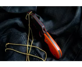 Pevný nůž KIZLYAR SUPREME® Amigo Z AUS 8 BT Orange Handle