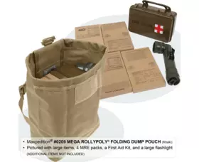 Skládací pouzdro Maxpedition Black Mega Rollypoly