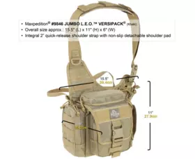 Taška Maxpedition Jumbo Crossbody L.E.O.