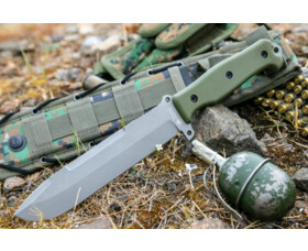 Pevný nůž KIZLYAR SUPREME® Survivalist X AUS 8 TacWash G10
