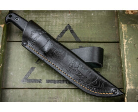 Pevný nůž KIZLYAR SUPREME® Pioneer Sleipner TacWash Black G10