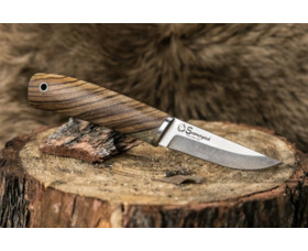 Pevný nůž KIZLYAR SUPREME® Samoyed N690 Zebrawood