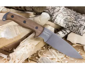 Pevný nůž KIZLYAR SUPREME® Shark Lohmann PGK TacWash Walnut