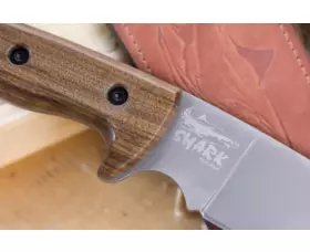 Pevný nůž KIZLYAR SUPREME® Shark Lohmann PGK TacWash Walnut