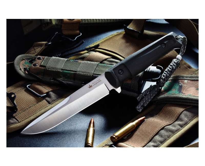 Pevný nůž KIZLYAR SUPREME® Alpha D2 SW BKH CMS
