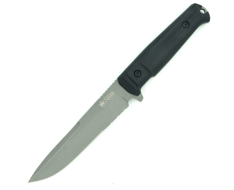 Pevný nůž KIZLYAR SUPREME® Alpha D2 Tac Wash Serrated