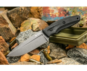 Pevný nůž KIZLYAR SUPREME® CityHunter PGK TacWash Black G10