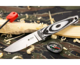 Pevný nůž KIZLYAR SUPREME® Santi D2 TacWash Leather Sheath