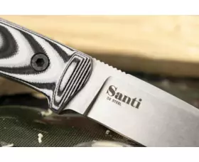 Pevný nůž KIZLYAR SUPREME® Santi D2 TacWash Leather Sheath