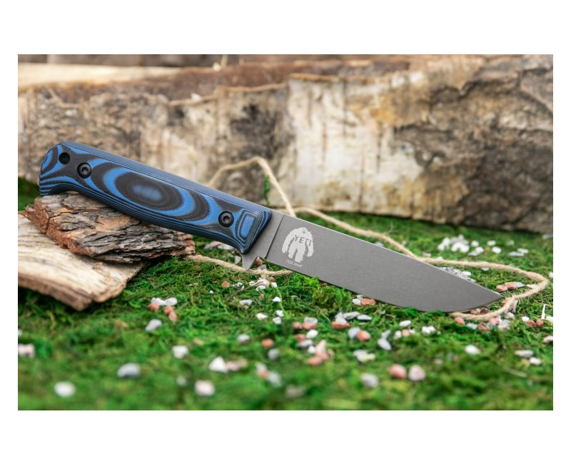 Pevný nůž KIZLYAR SUPREME® Yeti PGK TacWash Leather Sheath