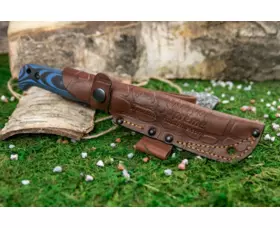 Pevný nůž KIZLYAR SUPREME® Yeti PGK TacWash Leather Sheath