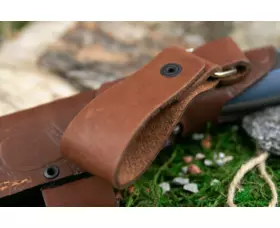 Pevný nůž KIZLYAR SUPREME® Yeti PGK TacWash Leather Sheath