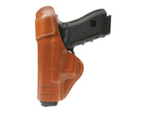 Kožené pouzdro BLACKHAWK! Inside-the-pants pro Glock 17, pravostranné