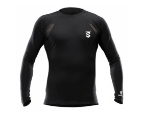 Unisex funkční tričko Scutum Wear Alex, dlouhý rukáv, černé