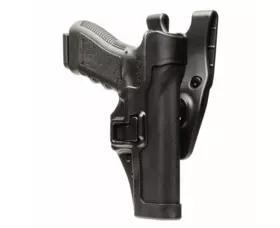 Opaskové pouzdro  BLACKHAWK! Level 2 SERPA Duty, pravostranné, černé