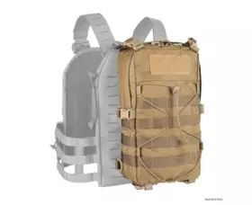 Zádový panel pro hydratační vložku HL Lindnerhof Taktik, šedo-zelená