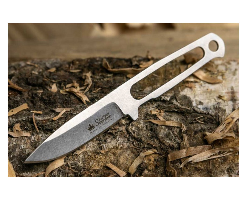 Pevný nůž KIZLYAR SUPREME® Sturm Mini AUS-8 Leather sheath