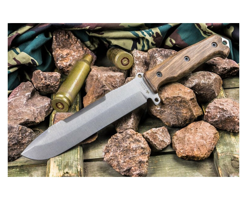 Pevný nůž KIZLYAR SUPREME® Survivalist X AUS-8 SW Walnut