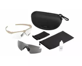 Set balistických brýlí Oakley SI M-Frame 3.0, Dark Bone rám, čirá / kouřová skla