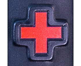 Sada nálepek HSGI Adhesive Red Cross Decal (5 Pack), červené