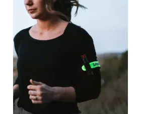 Obranný gel SABRE RED pro běžce, reflexní LED návlek, žlutý