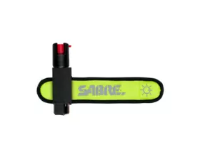 Obranný gel SABRE RED pro běžce, reflexní LED návlek, žlutý