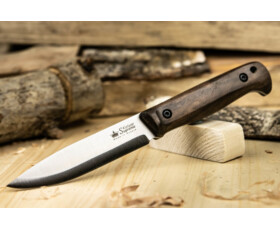 Pevný nůž KIZLYAR SUPREME® Forester N690 Scandi SW Oak