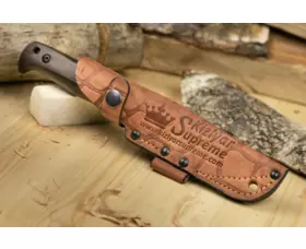 Pevný nůž KIZLYAR SUPREME® Forester N690 Scandi SW Oak