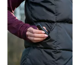 Obranný sprej SABRE Mighty Discreet, UV marker, spona na klíče, černý