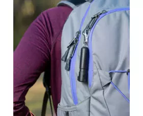 Obranný sprej SABRE Mighty Discreet, UV marker, spona na klíče, černý