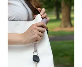 Obranný sprej SABRE RED s klíčenkou šedý 16ml