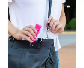 Obranný sprej SABRE RED, malý flakon, růžový