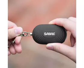 Osobní alarm SABRE RED Mini s LED světlem a karabinou 130dB, černý