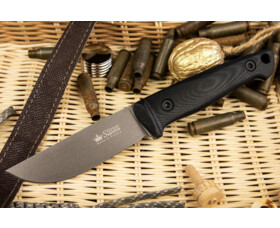 Pevný nůž KIZLYAR SUPREME® Nikki D2 TW Black-G10