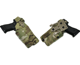 Pouzdro Safariland 6354DO ALS pro Glock 17/22 s X300 a kolimátorem, Low-ride, pravostranný, Multicam