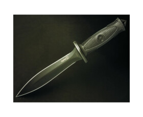 Pevný nůž KIZLYAR Cerberus, taktický nůž s koženým pouzdrem, 65X13 57-59 HRC