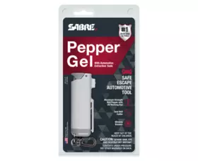 Obranný sprej do vozidla Sabre Pepper Safe Escape 3-in-1 Automotive Tool, Šeda