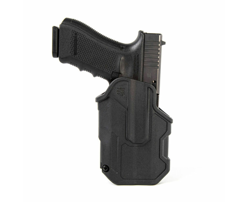 Opaskové pouzdro BlackHawk T-Series L2C pro Glock 17/19/22/23/31/45 s TLR7/8, levostranné, černé