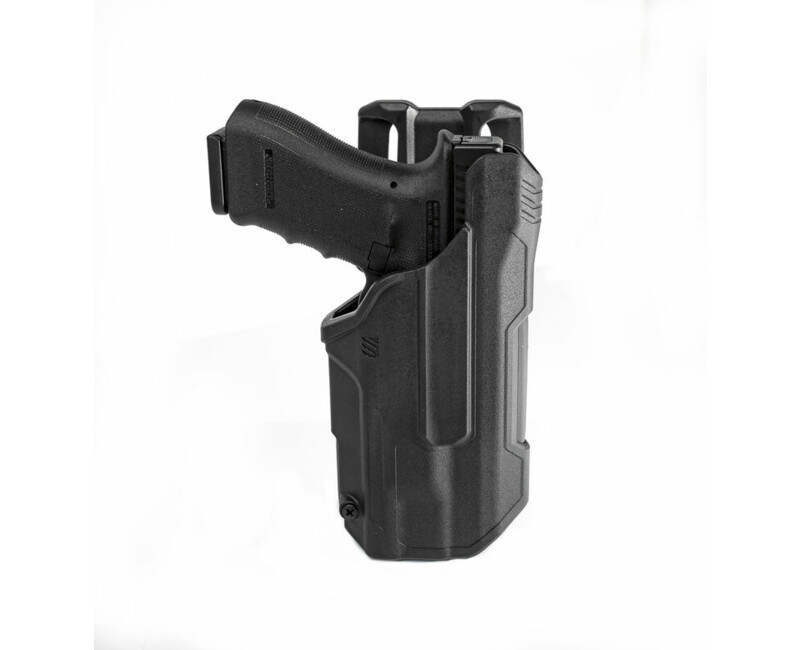 Opaskové pouzdro BlackHawk T-Series L2D pro Glock 17/19/22/23/31/32/45 s TLR7/8, levostranné, černé