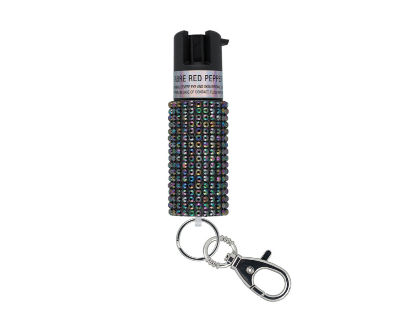 Obranný sprej SABRE Jeweled se sponou Snap Clip, černý, 0.54 oz