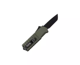 Vystřelovací nůž Tekto Knives Badger Mini, OD Green
