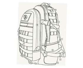 Batoh TRU-SPEC T.R.U.® Elite 3 Day Backpack, Multicam
