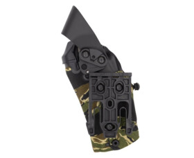 Pouzdro Safariland 6304DRS ALS/SLS® pro Glock 17/22 MOS s X300U/TLR-1 a kolimátorem, pravostranný, Tiger stripe