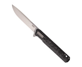 Zavírací nůž Tekto Knives F2 Bravo, carbon - stříbrný detail