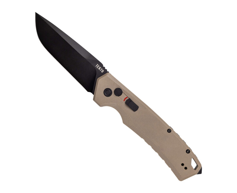Zavírací nůž Tekto Knives A3 Delta, Desert - černý detail
