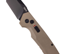 Zavírací nůž Tekto Knives A3 Delta, Desert - černý detail